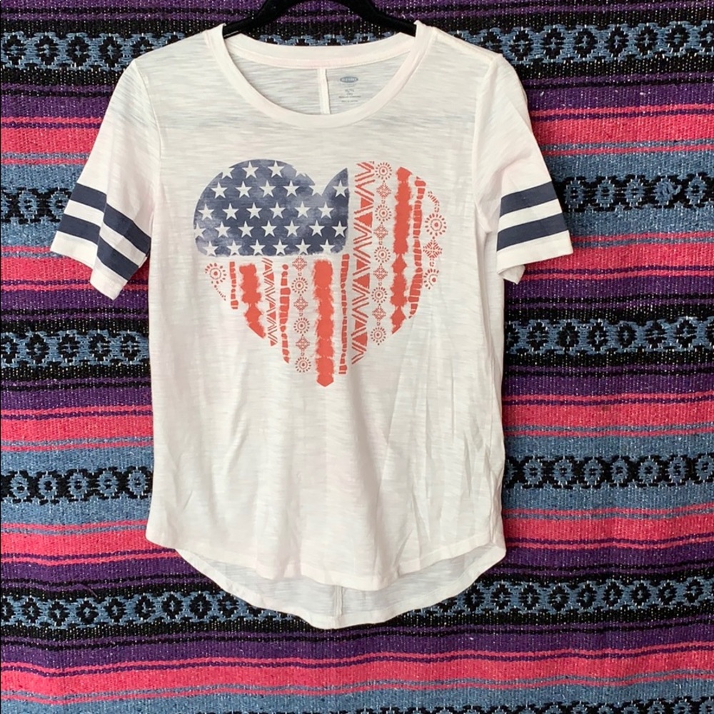 A Fourth of July heart shirt